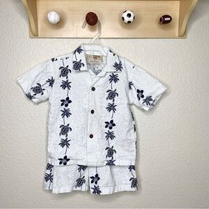 Hawaii Station Toddler Boy Button Down Shirt & Shorts Set Outfit
